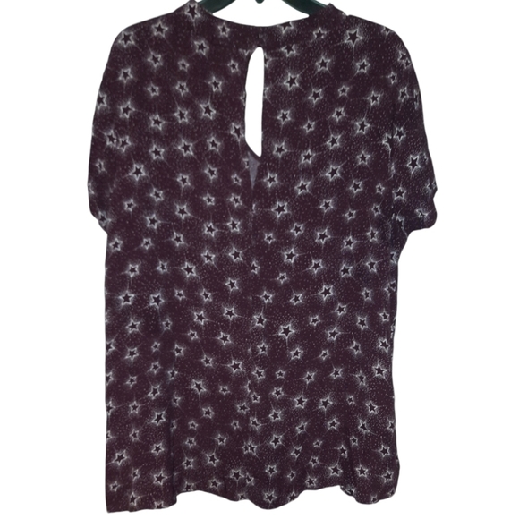 Torrid Burgundy Blouse Size 2 18/20 - Picture 3 of 7